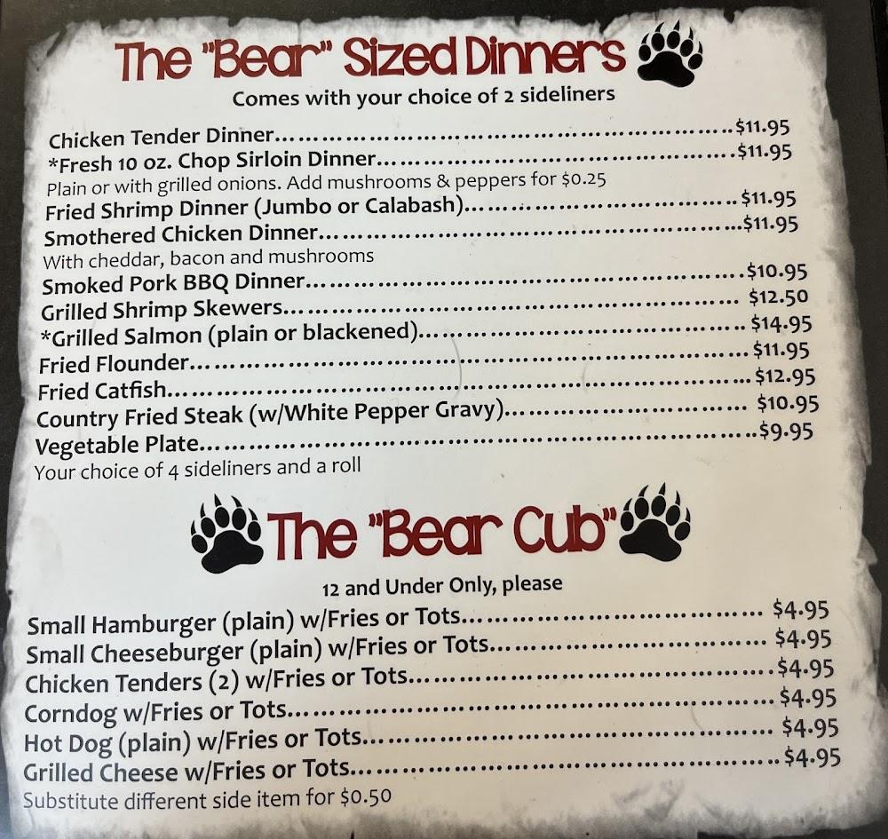 Black Bear Cafe Menu image 3