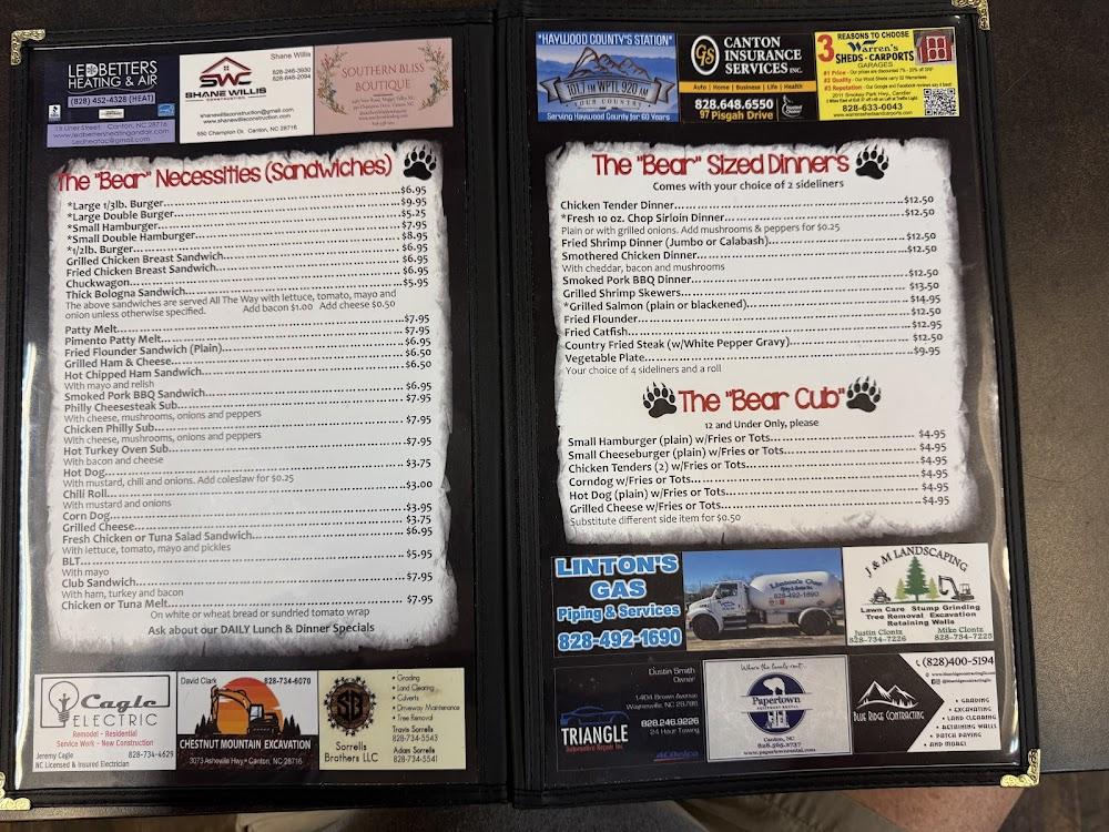Black Bear Cafe Menu image 4